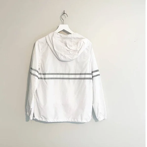 Ninth Hall Milas White & Reflective Striped Anorak Jacket - Picture 2 of 5